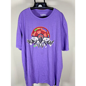 Pokémon GO Fest 2024 Necrozma Purple Graphic Print T-Shirt Men's Size 3XL (XXXL)